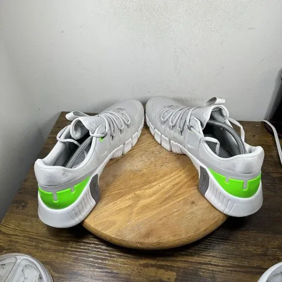 Nike Metcon Free Shoes Mens Size 12 Gray Volt Green DV3949-002 Training Sneakers